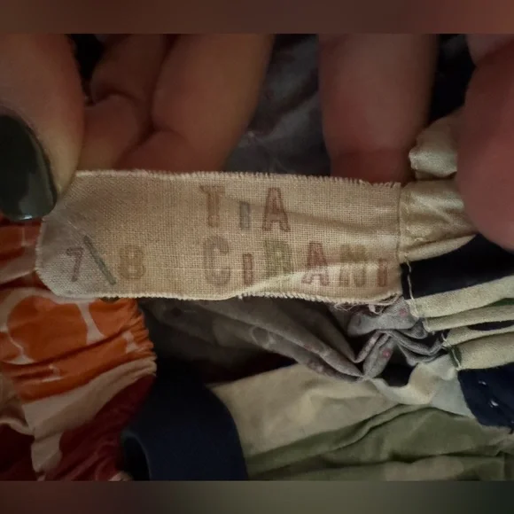 TIA CIBANI Girls Patchwork Boho Skirt w/ Straps Size 7/8 Designer - Picture 2 of 7